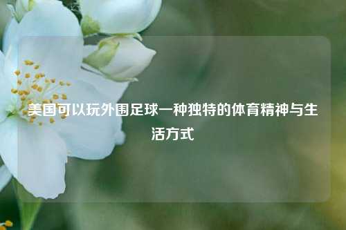 美国可以玩外围足球一种独特的体育精神与生活方式